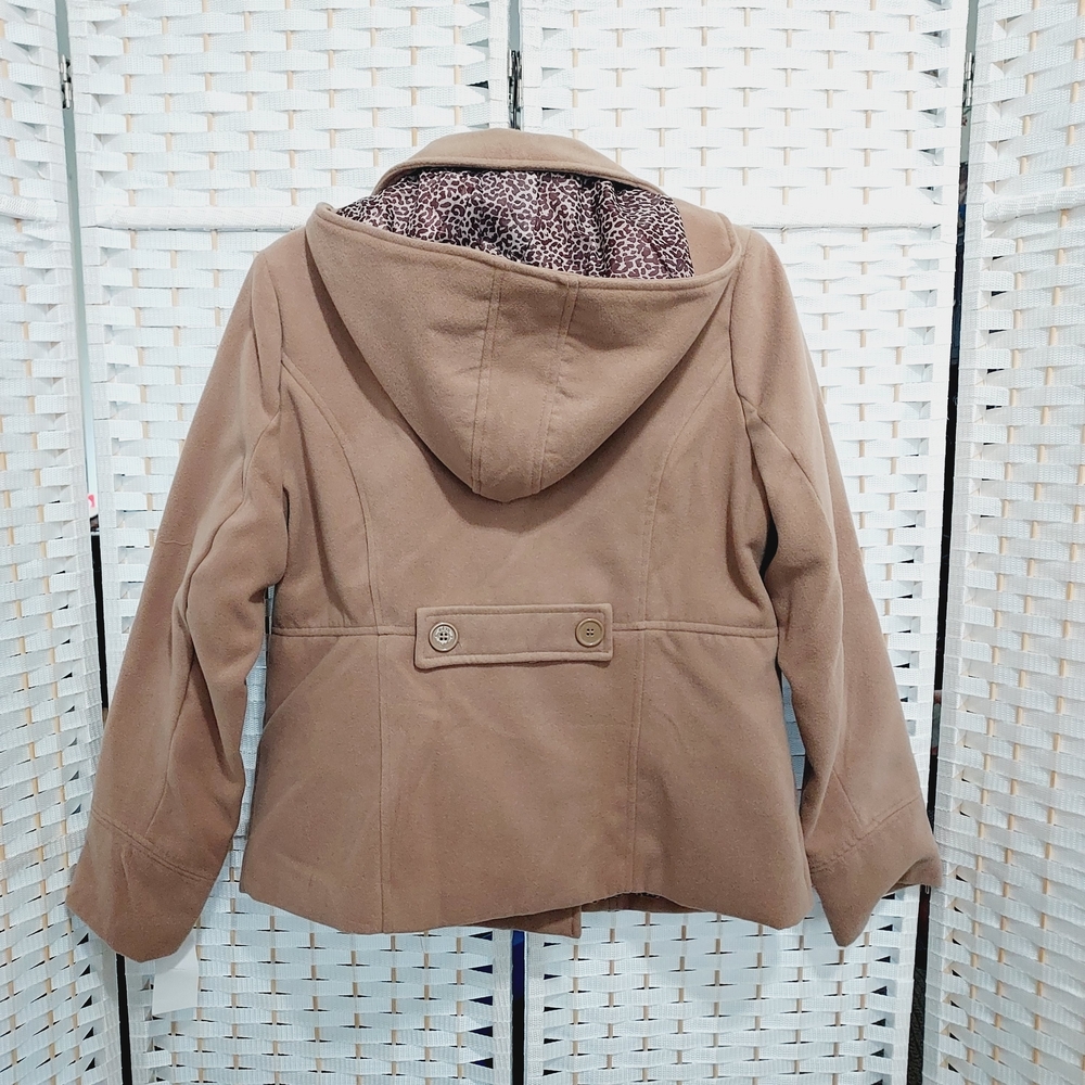 Odyn NWT! Pea Coat With Hood Tan🤍*XL